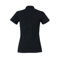 Black - Back - Clique Womens-Ladies Heavy Premium Polo Shirt
