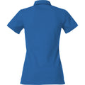 Royal Blue - Back - Clique Womens-Ladies Heavy Premium Polo Shirt