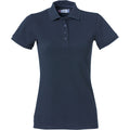 Dark Navy - Front - Clique Womens-Ladies Heavy Premium Polo Shirt