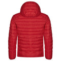 Red - Back - Clique Mens Hudson Padded Jacket