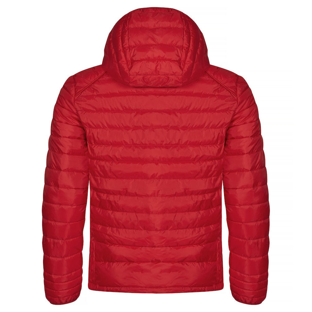 Red - Back - Clique Mens Hudson Padded Jacket