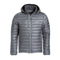 Grey - Front - Clique Mens Hudson Padded Jacket