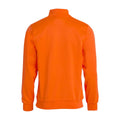 Visibility Orange - Back - Clique Unisex Adult Basic Half Zip Sweatshirt