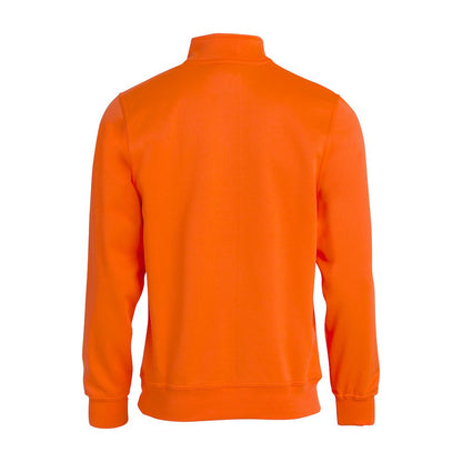 Visibility Orange - Back - Clique Unisex Adult Basic Half Zip Sweatshirt