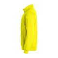Visibility Yellow - Side - Clique Unisex Adult Basic Half Zip Sweatshirt