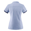 Light Blue - Back - James Harvest Womens-Ladies Larkford Melange Polo Shirt