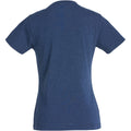 Blue - Back - Clique Womens-Ladies New Classic Melange T-Shirt