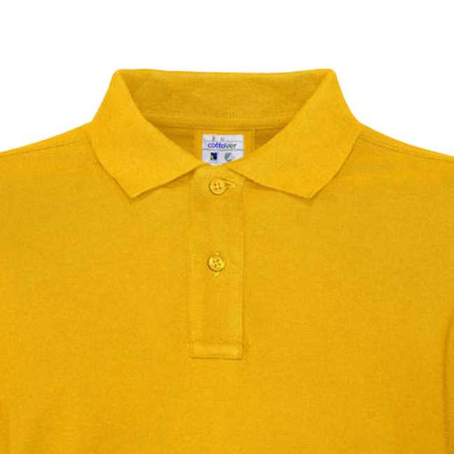 Yellow - Pack Shot - Cottover Mens Pique Long-Sleeved T-Shirt