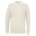 Off White - Front - Cottover Mens Pique Long-Sleeved T-Shirt