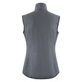 Steel Grey - Back - Printer Womens-Ladies Trial Softshell Gilet