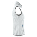 White - Side - Printer Womens-Ladies Trial Softshell Gilet