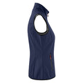 Navy - Side - Printer Womens-Ladies Trial Softshell Gilet