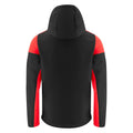 Black-Red - Back - Printer Mens Prime Soft Shell Jacket