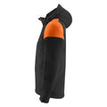 Black-Orange - Side - Printer Mens Prime Soft Shell Jacket