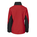 Red - Back - Projob Womens-Ladies Soft Shell Jacket