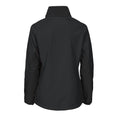 Black - Back - Projob Womens-Ladies Soft Shell Jacket