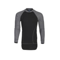 Black-Grey - Front - Projob Mens Crew Neck Thermal Top