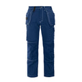 Blue - Front - Projob Mens Cargo Trousers
