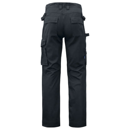 Black - Back - Projob Mens Cargo Trousers