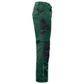 Forest Green - Side - Projob Mens Cargo Trousers