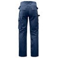 Navy - Back - Projob Mens Cargo Trousers