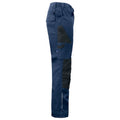 Navy - Side - Projob Mens Cargo Trousers