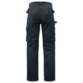 Black - Back - Projob Mens Cargo Trousers