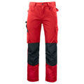 Red - Front - Projob Mens Cargo Trousers