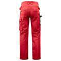 Red - Back - Projob Mens Cargo Trousers