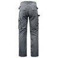 Grey - Back - Projob Mens Cargo Trousers