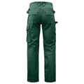 Forest Green - Back - Projob Mens Cargo Trousers