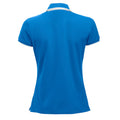Bright Blue - Back - Clique Womens-Ladies Seattle Polo Shirt