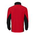 Red - Back - Projob Mens Microfleece Jacket