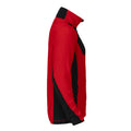 Red - Side - Projob Mens Microfleece Jacket