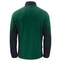 Forest Green - Back - Projob Mens Microfleece Jacket