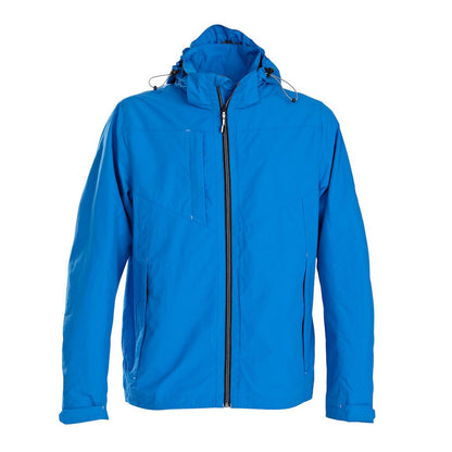 Ocean Blue - Front - Printer Mens Flat Track Jacket