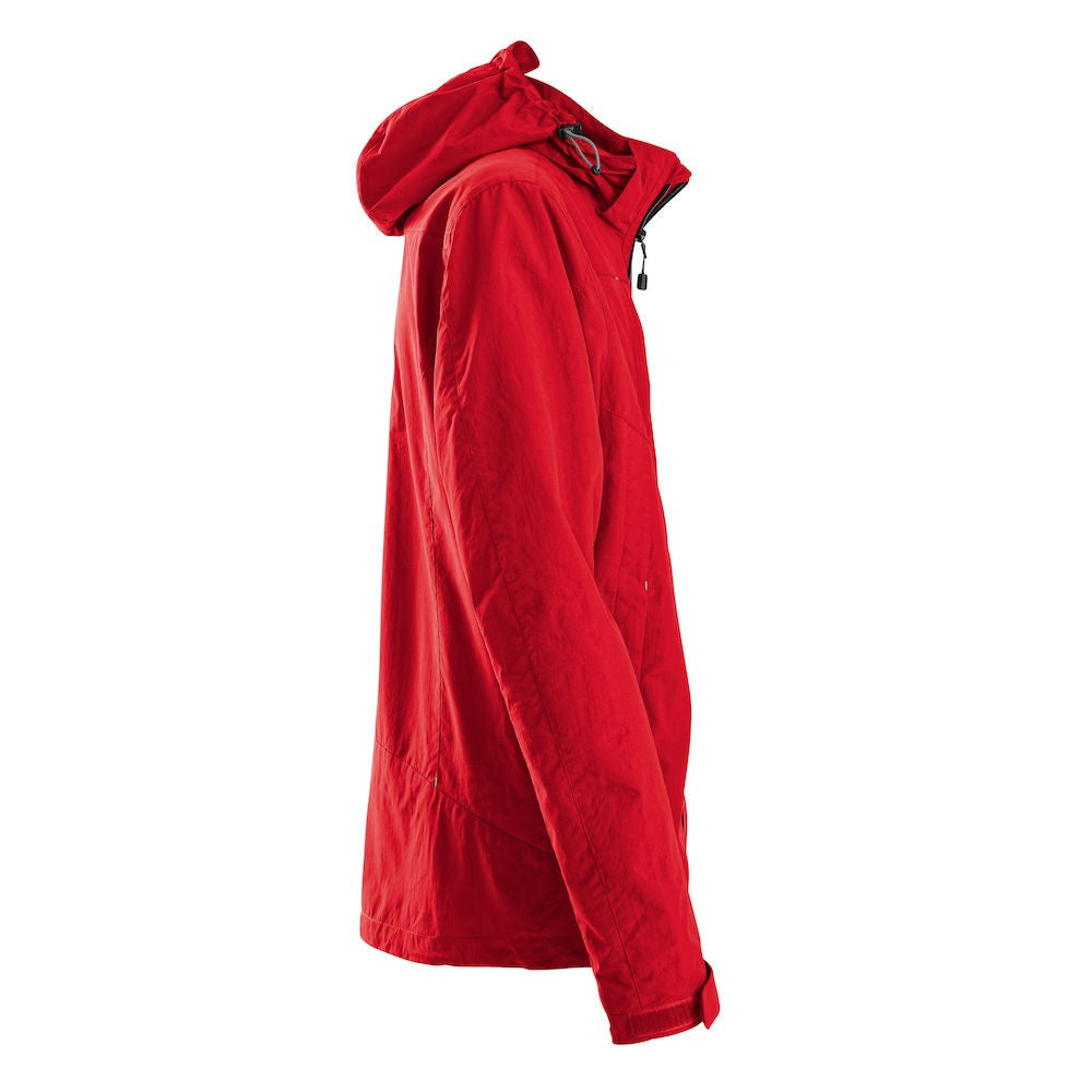 Red - Side - Printer Mens Flat Track Jacket