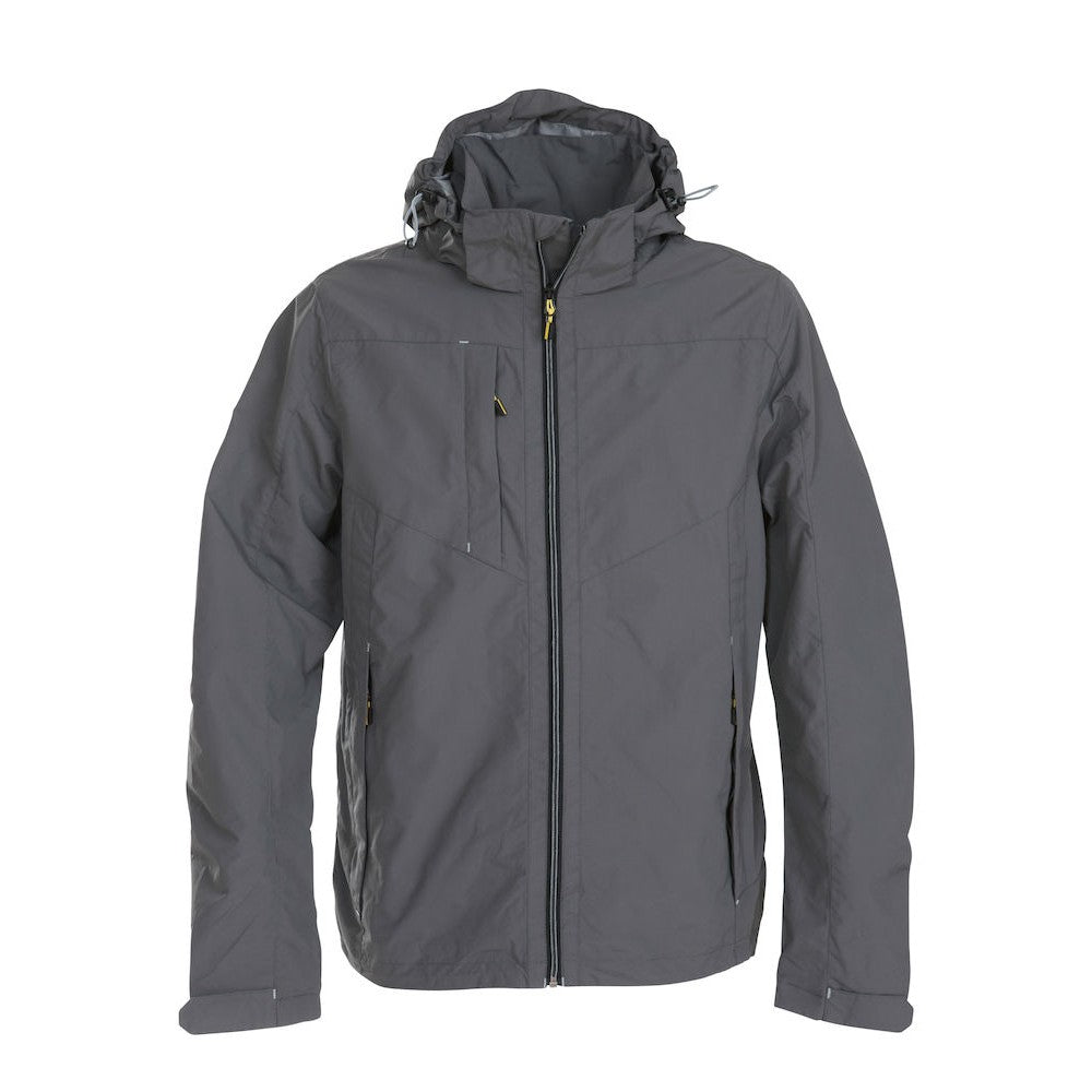 Steel Grey - Front - Printer Mens Flat Track Jacket