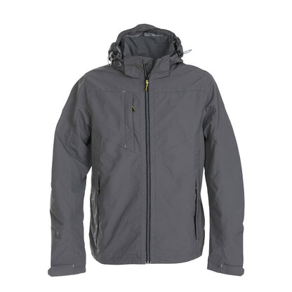 Steel Grey - Front - Printer Mens Flat Track Jacket