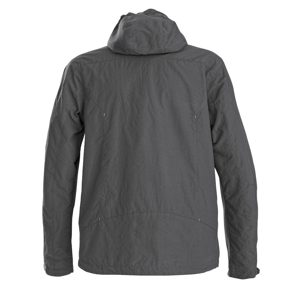 Steel Grey - Back - Printer Mens Flat Track Jacket