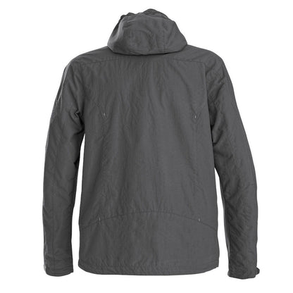 Steel Grey - Back - Printer Mens Flat Track Jacket