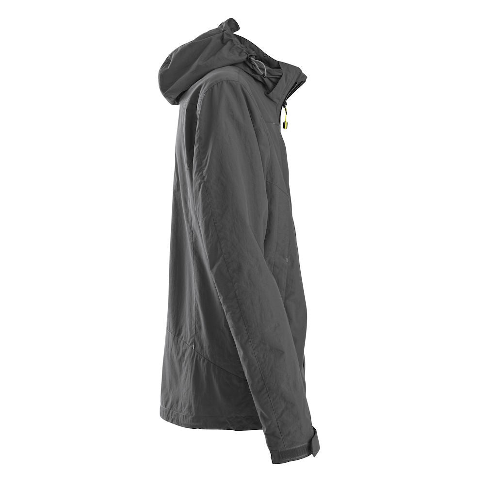 Steel Grey - Side - Printer Mens Flat Track Jacket