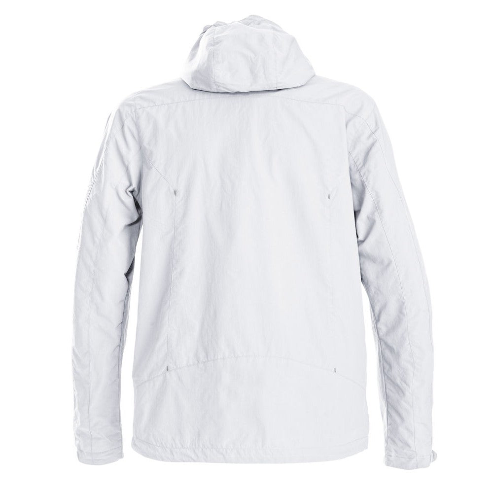 White - Back - Printer Mens Flat Track Jacket