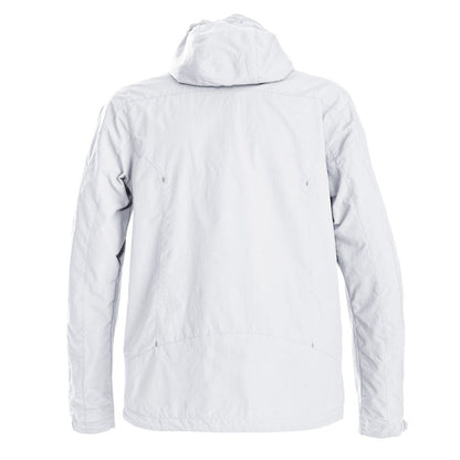 White - Back - Printer Mens Flat Track Jacket