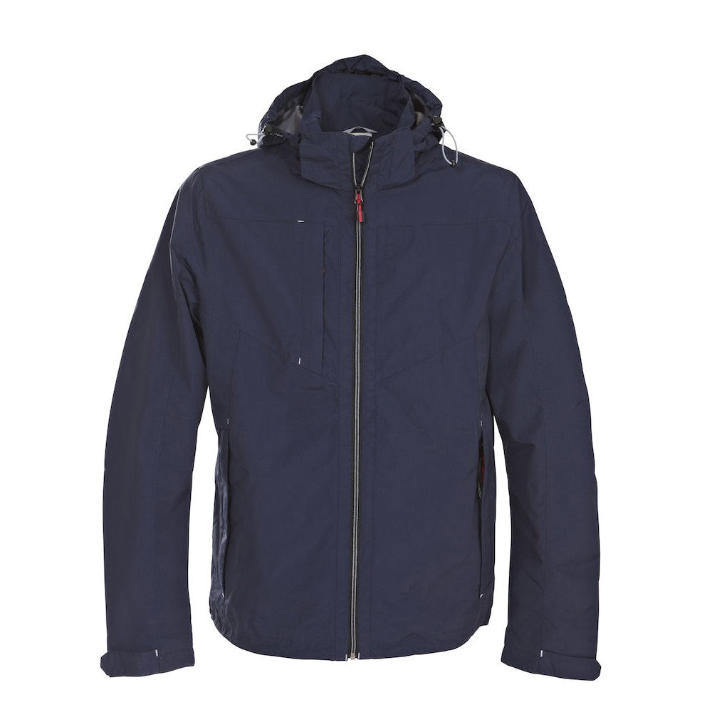 Navy - Front - Printer Mens Flat Track Jacket
