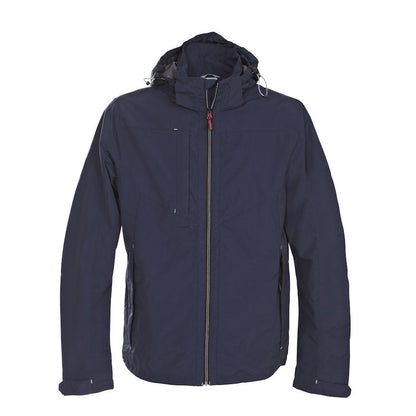 Navy - Front - Printer Mens Flat Track Jacket