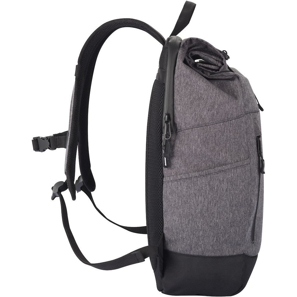Anthracite Melange - Side - Clique Melange Roll Up Backpack