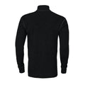 Black - Back - Projob Mens Merino Wool Thermal Top