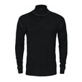 Black - Front - Projob Mens Merino Wool Thermal Top