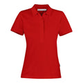 Red - Front - James Harvest Womens-Ladies Neptune Polo Shirt